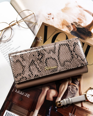 Große Damen Geldbörse mit Schlangenmuster – Peterson