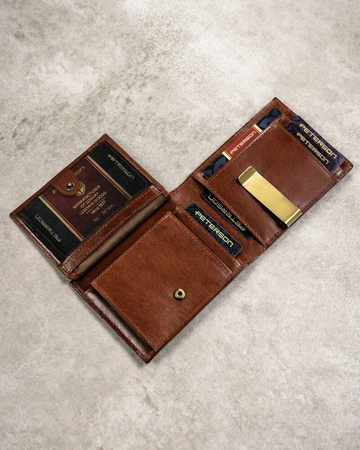 Geschenkset: Herren Geldbörse aus Leder, Etui und Schlüsselanhänger – Peterson