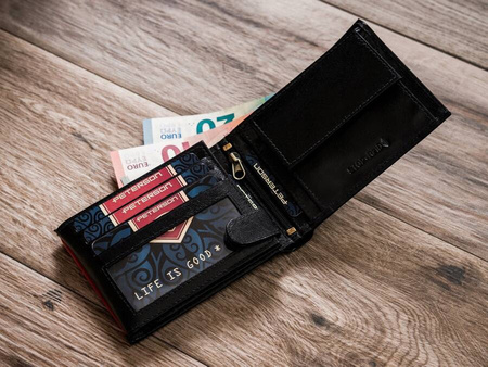 Herren Geldbörse aus Leder mit RFID-Schutz – Peterson