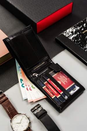 Herren Geldbörse querformat aus echtem Leder – Peterson