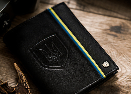 Herren Geldbörse mit ukrainischem Wappen – Peterson