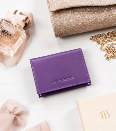 Kleine, waagerechte Damen Geldbörse mit Druckknopf – Peterson