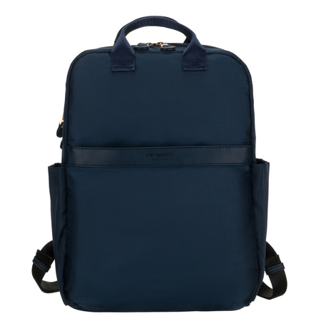 Granatblauer Damen-Nylon-Rucksack mit verstellbaren Schultergurten und Reißverschluss – Peterson