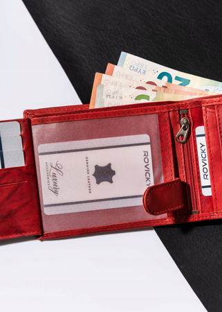 Große Herren Geldbörse aus Leder, Querformat – Always Wild