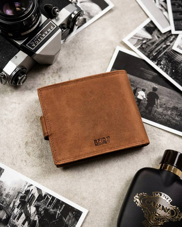 Geschenkset: Herren Geldbörse aus Leder und Schlüsselanhänger – Peterson