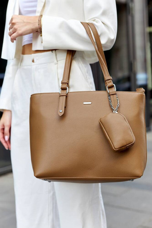 Damen Shopper aus Öko-Leder mit zusätzlicher Geldbörse – Rovicky