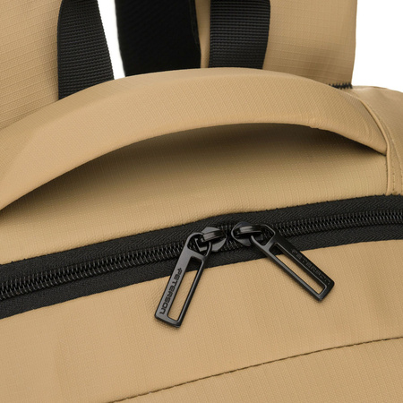 Großer Khaki-Reise-Rucksack mit Laptopfach, zweifach unterteilt – Peterson