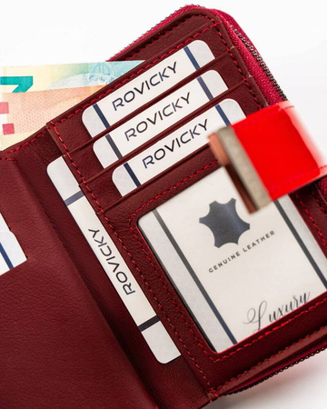 Damen Geldbörse mit Reißverschluss und Druckknopf – 4U Cavaldi