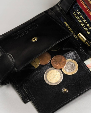 Große Herren Geldbörse mit Druckknopf – Peterson