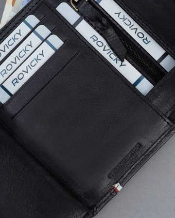 Große Herren Geldbörse aus Nubukleder