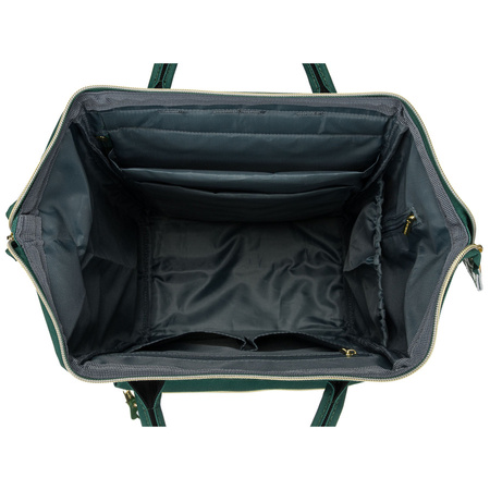 Grüner Damen Reiserucksack mit Laptopfach aus Polyester – Peterson