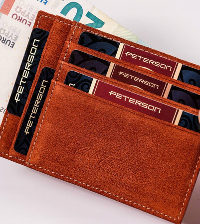 Dokumenten- und Geldschein-Etui aus Leder – Peterson