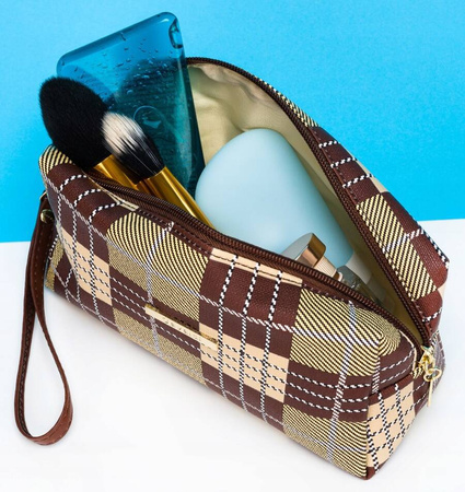 Reise-Kosmetiktasche für Damen im Karomuster – Rovicky