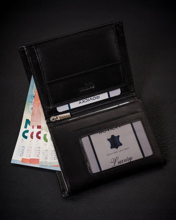 Herren Geldbörse mit RFID-Schutz aus echtem Leder – Rovicky