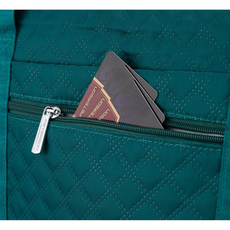 Trainings-Tasche aus grünem Polyester mit bequemen Griffen - Peterson