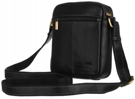 Herren Schultertasche aus Leder – Peterson