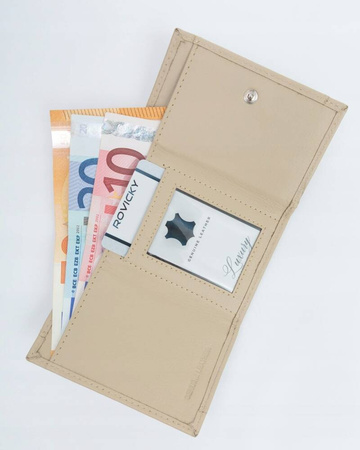 Kleine Damen Geldbörse aus echtem Leder – Rovicky