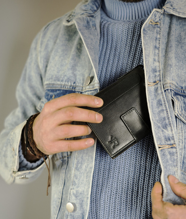 Herren Geldbörse aus Echtleder im Retro-Stil – Rovicky