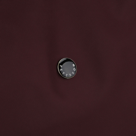 Bordeauxfarbener Damen-Shopper aus Polyester, einteilig und mit Reißverschluss – Peterson