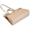 Klassische, beige Damen-Handtasche mit Magnetverschluss – Peterson