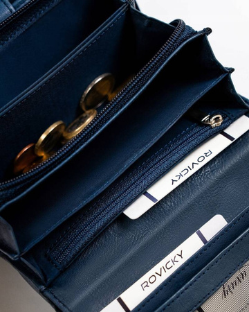 Elegante Damen Geldbörse aus Echtleder – Rovicky