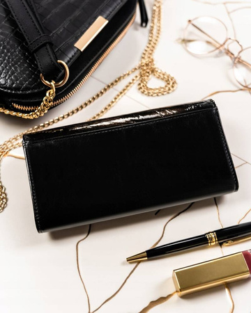 Damen Geldbörse aus Echt- und Öko-Leder mit Blumenmuster – 4U Cavaldi