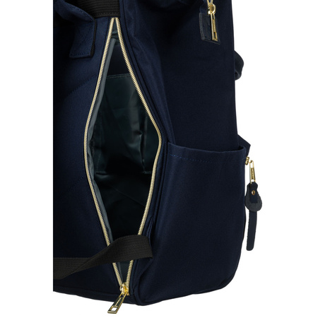 Marineblauer Damen Rucksack mit Laptopfach und verstellbaren Riemen – Peterson