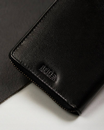 Große Herren Geldbörse aus Leder mit Reißverschluss – Peterson