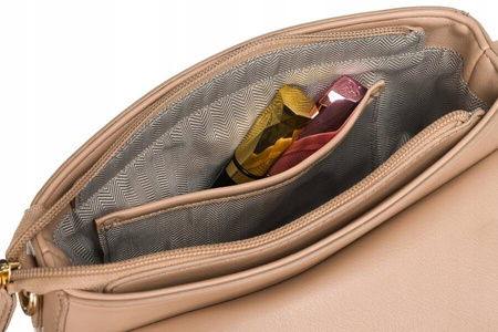 Klassische Damen Umhängetasche aus Öko-Leder – Rovicky