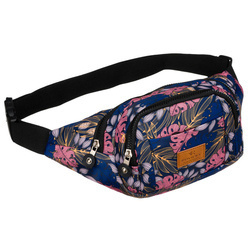 Geräumige, modische Damen Gürteltasche mit Pflanzenmuster – Rovicky