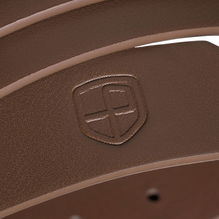 Universeller, schmaler Damen-Gürtel aus Öko-Leder in Khaki mit silberner Schnalle - Peterson