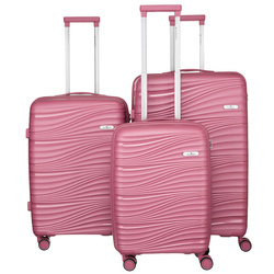 Kofferset aus Polypropylen mit Reißverschluss-Organizer – Peterson