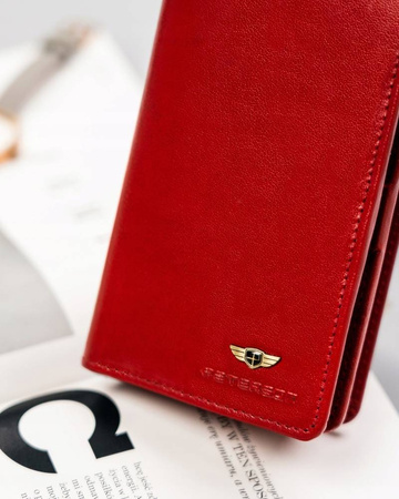 Große Damen Geldbörse aus Leder mit RFID-Schutz – Peterson