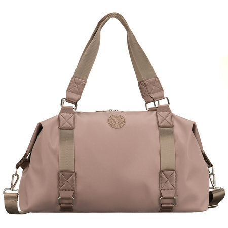 Braune Trainingstasche aus Polyester, mit einem Fach und Reißverschluss - Peterson