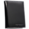 Große, schwarze Herren Geldbörse aus Leder ohne äußeren Verschluss – Peterson