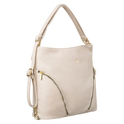 Große Damen Tasche mit Taschen in Beige – Rovicky