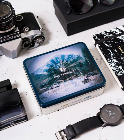 Kleine Herren Geldbörse aus Leder mit RFID-Schutz – Peterson