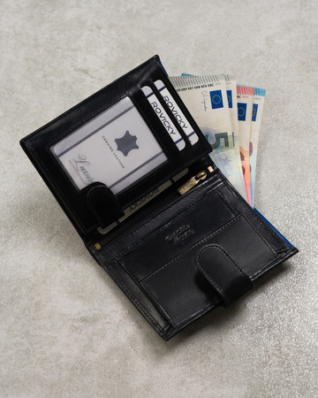 Herren Geldbörse aus Leder für Karten mit RFID Protect – Rovicky