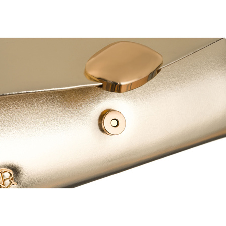 Abendtasche aus Öko-Leder in Hellgold – Rovicky