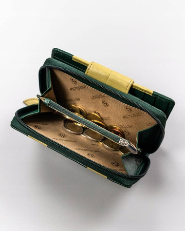 Damen Geldbörse aus Leder mit Druckknopf – Peterson