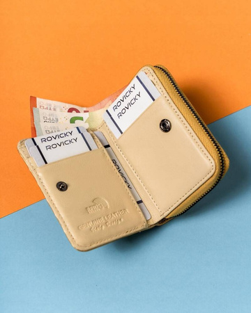 Kleine Damen Geldbörse aus Leder mit Wellenmuster – Lorenti