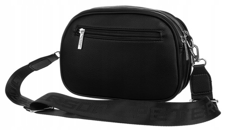 Damen-Umhängetasche aus Öko-Leder mit Klappe - Peterson