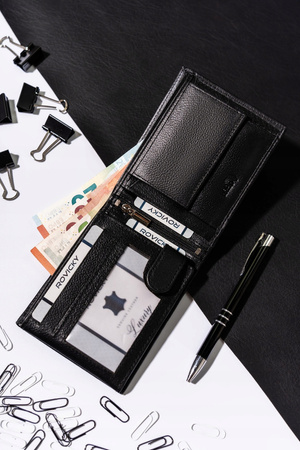 Herren Geldbörse im Querformat aus Echtleder