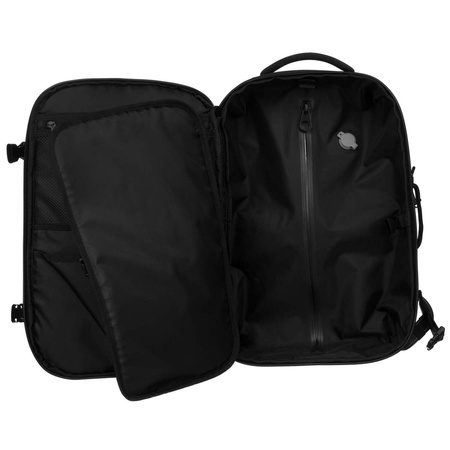 Reiserucksack in Schwarz mit Vakuumfach und USB-Anschluss – Peterson