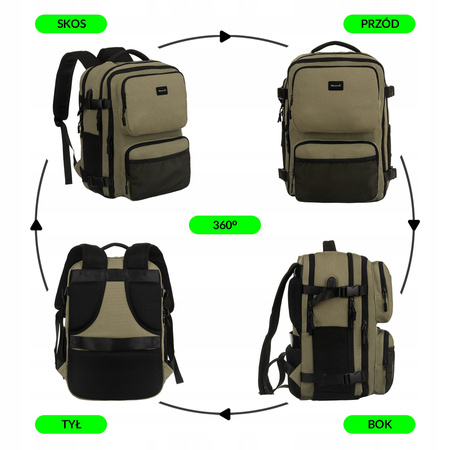 Reiserucksack aus wasserabweisendem Polyester – Himawari