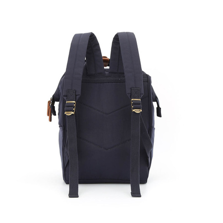 Geräumiger Rucksack aus wasserabweisendem Polyester in Dunkelblau mit Laptopfach – Himawari