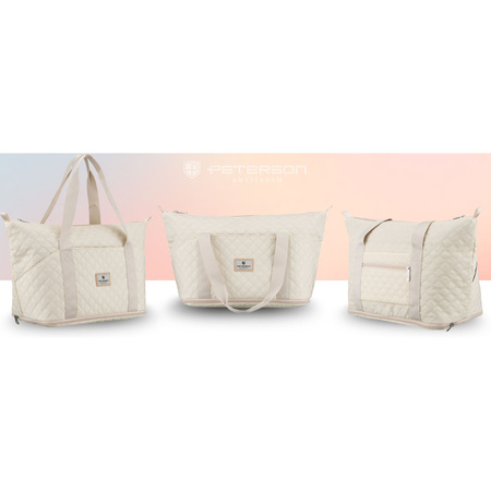 Beige Trainingstasche aus Polyester, mit einem Fach - Peterson