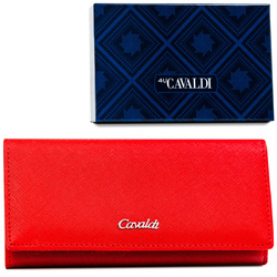 Damen Geldbörse aus Öko-Leder in Rot mit Druckknopf – 4U Cavaldi