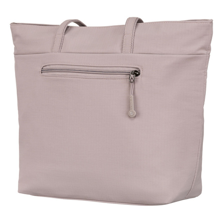 Damen Shopper aus Polyester in Lila mit einem Hauptfach und Fronttasche – Peterson