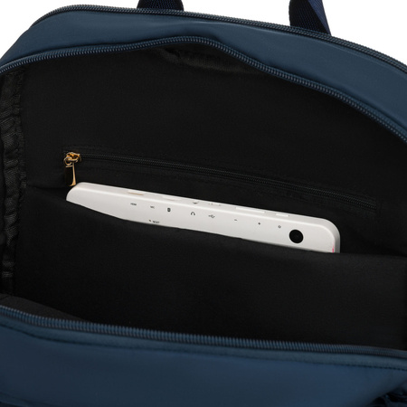 Granatblauer Damen-Nylon-Rucksack mit verstellbaren Schultergurten und Reißverschluss – Peterson